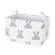 Cotton and linen storage box, desktop sundries and snack storage basket, foldable clothing and toy storage basket, cross-border supply