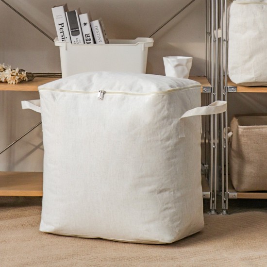 Tianshan Cotton and Linen Quilt Storage Bag, Thickened Large Capacity, Moisture-Proof Storage Bag, Quilt and Clothes Packing Dust Bag