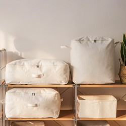 Tianshan Cotton and Linen Quilt Storage Bag, Thickened Large Capacity, Moisture-Proof Storage Bag, Quilt and Clothes Packing Dust Bag