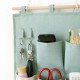 Cotton and linen household waterproof wall-mounted storage bag for dorm and living room doors, multifunctional large-capacity storage hanging bag