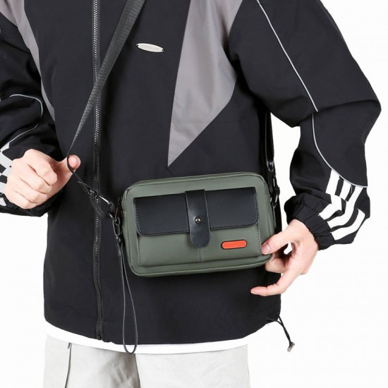 Single shoulder bag, men's retro men's crossbody bag, men's double shoulder bag, handbag for business and commuting, men's single shoulder crossbody backpack
