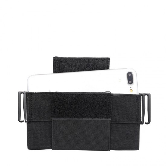 Multi-purpose nylon webbing water bottle bag Molle outdoor sports water bottle case Concealed folding water bottle bag (RANDOM COLOR)