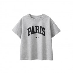 Girls' two-piece summer set, rainbow round-neck short-sleeved summer set, new European and American children's T-shirt set