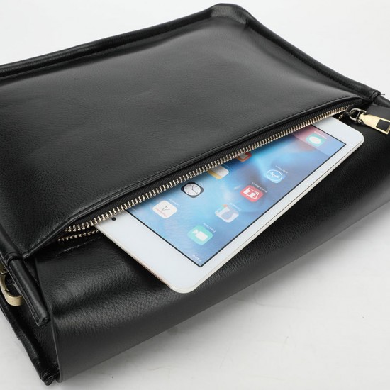 Outdoor sports single shoulder men's bag, new trendy leather film large capacity crossbody bag, casual travel convenient crossbody bag