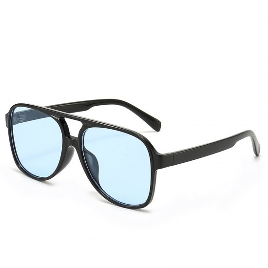 Cross-border European and American retro double-beam sunglasses, 2024 new trendy Instagram personalized large-framed, influencer-style toad sunglasses