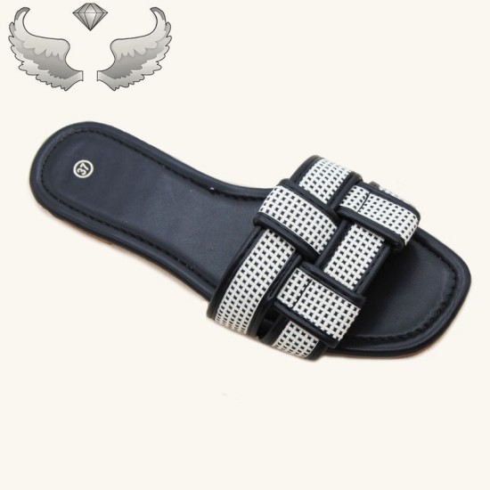 Slippers wholesale, Chaozhou craft shoes, fashionable flat shoes, non-slip lightweight sandals for summer wear