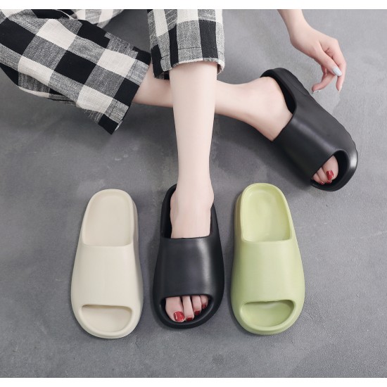 Thick-soled, poop-feel-like, EVA slippers for men and women, coconut sandals with the same Yeezy and Kanye West style.