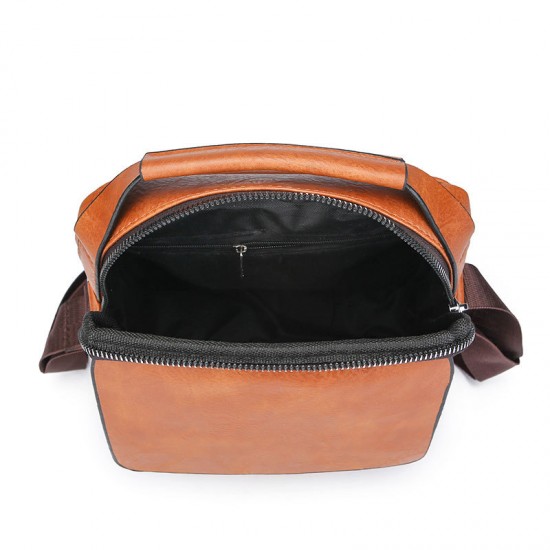 Men's bag, export crossbody bag, men's business casual multi-functional bag, PU soft leather handbag, trendy casual handbag