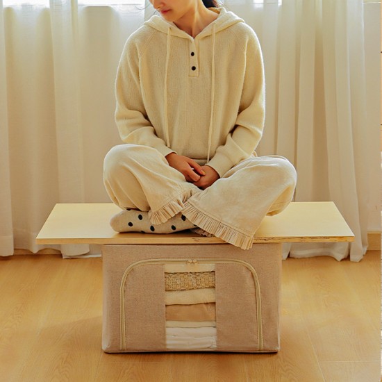 Japanese-style simple fabric women's thickened canvas travel handbag, wrist phone bag, and coin purse