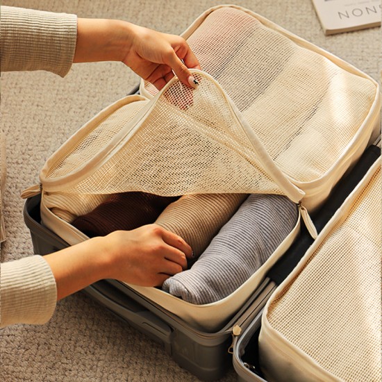 Factory-direct, thickened canvas sofa side storage bag with paper drawer and hanging remote control storage bag