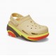 Cross New Women's Casual Thick-Sole Shell Puff Crocs, Height-Increasing Outdoor Non-Slip Beach Shoes 210061