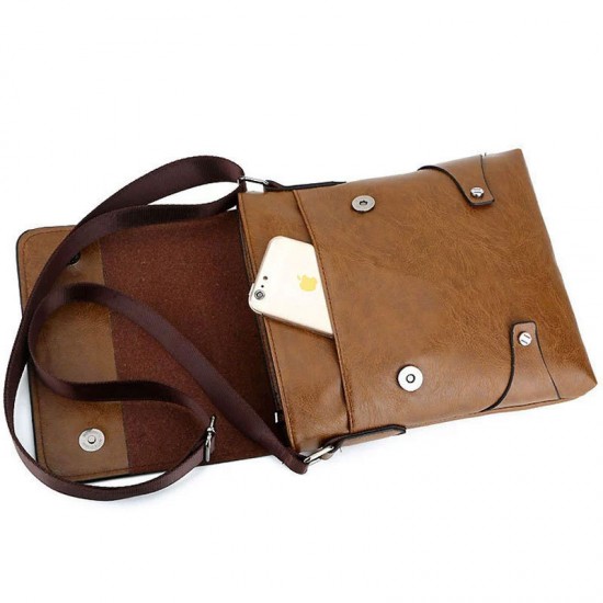 Men's cross-body bag, trendy casual bag with check pattern, men's casual bag for outdoor storage, multi-layer men's single-shoulder bag with high quality