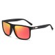 Cross-border new fashionable polarized sunglasses, colorful film driving sunglasses, high-end men's square-frame sunglasses