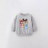 Girls' autumn/winter new styles, stylish European and American children's sweatshirts, stylish little girl's clothing Cute round-neck, long-sleeved children's clothing for little girls