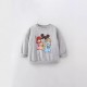 Girls' autumn/winter new styles, stylish European and American children's sweatshirts, stylish little girl's clothing Cute round-neck, long-sleeved children's clothing for little girls