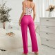 Cross-border foreign trade women's home wear floral suspenders long pants set for casual and comfortable women's wear that can be worn outside