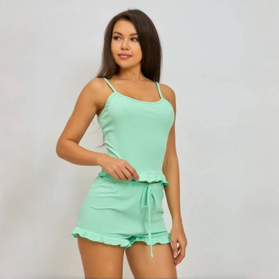 Cross-border best-selling European style autumn-winter home wear for women with sexy and fashionable long-sleeved pants for women with heart-shaped printed patterns and elastic, two-piece set for women's pajamas