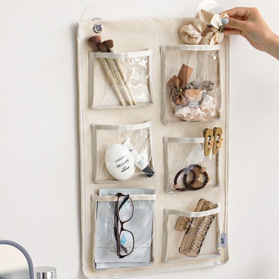 Simple Time Desktop Tissue Storage Bag, Cute Cream Puff Portable Tissue Box, Hanging Car Tissue Drawer