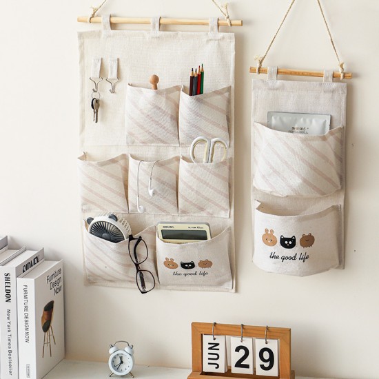 Sock storage hanging bag, underwear net bag, wardrobe hanging storage, dormitory bedside wall storage bag