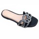 Wholesale Slippers Direct Sales, Ready-to-Stock Women's Flat Slippers, Fashionable Diamond-encrusted Beach Sandals