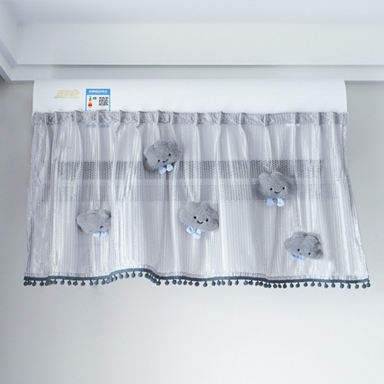 Herringbone yarn air conditioner windscreen, home use for postpartum care, baby bedroom, air conditioner air curtain, dust cover decoration