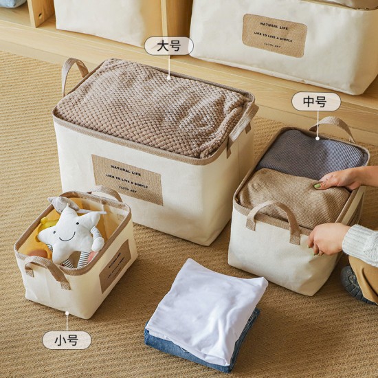 Sofa armrest hanging bag, Nordic home canvas multifunctional storage bag for remote controls and sundries