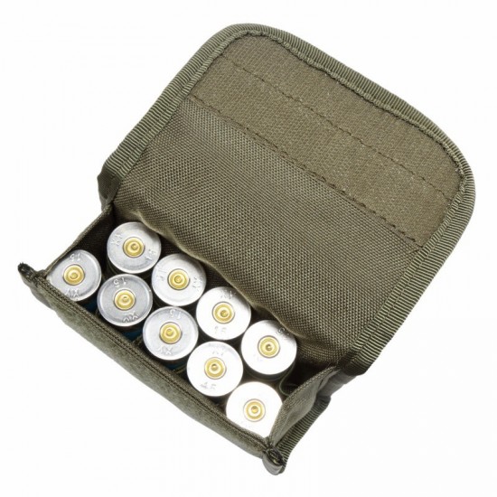 Hoyoo outdoor tactical 10-hole multi-functional 12g storage bag, MOLLE accessory bag, bag for tactical accessories, bullet waist bag (RANDOM COLOR)