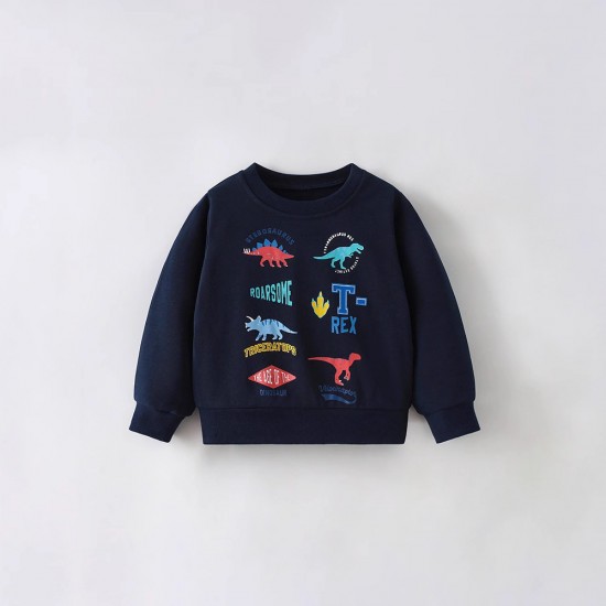 Cross-border boys' T-shirts, summer styles, European and American small and medium-sized children's round neck short-sleeved casual children's tops