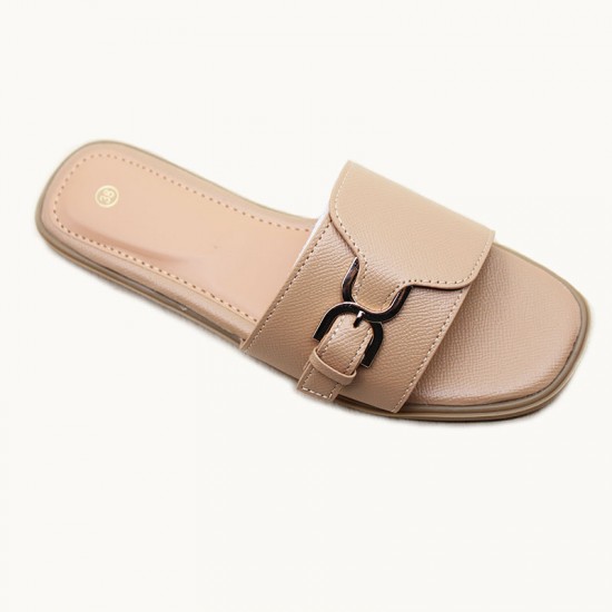 Chaozhou craft shoes, women's flat fashion accessories, wholesale spot women's slippers.