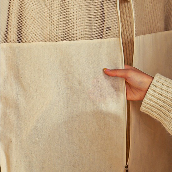 Simple time multi-layer storage, large-capacity hat and clothing storage bag, foldable hanging storage bag