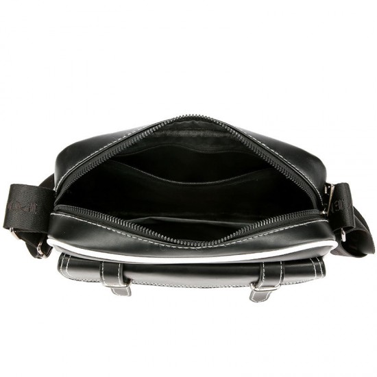 New men's casual single shoulder bag, trendy leather film men's chest bag, multi-functional travel bag, outdoor sports bag, casual crossbody bag for business commuting