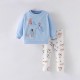 Girls' suits, new autumn and winter styles, European and American children's round-neck long-sleeved sweatshirts, stylish little girls' casual two-piece suits