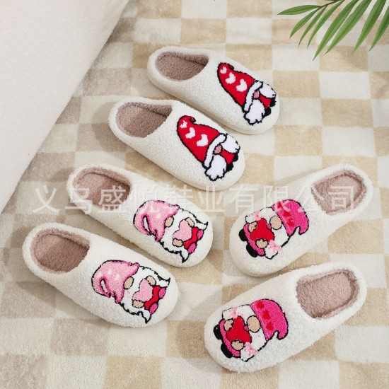 New cross-border cotton slippers for men and women, wholesale, animal cartoon panda and puppy cotton slippers
