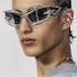 New European and American Futuristic Tech Sunglasses, Y2K Street Style and Runway Fashion Sunglasses for Men and Women