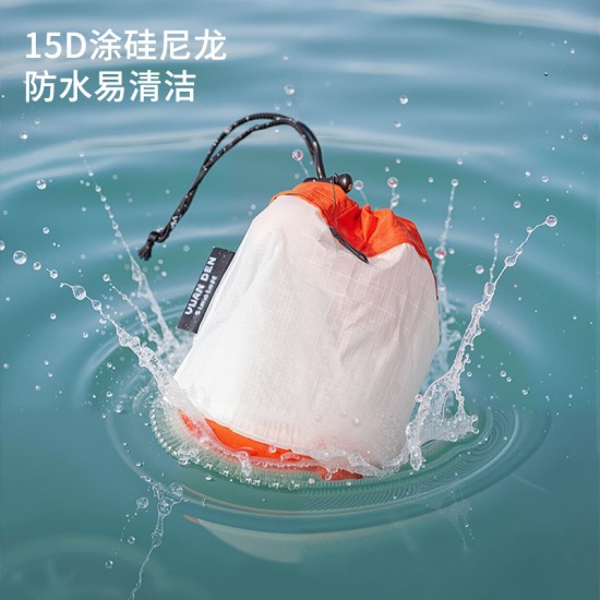 Outdoor sundry storage bag, silicone-coated nylon travel bag, camping and business trip data cable, lightweight waterproof cosmetics bag.
