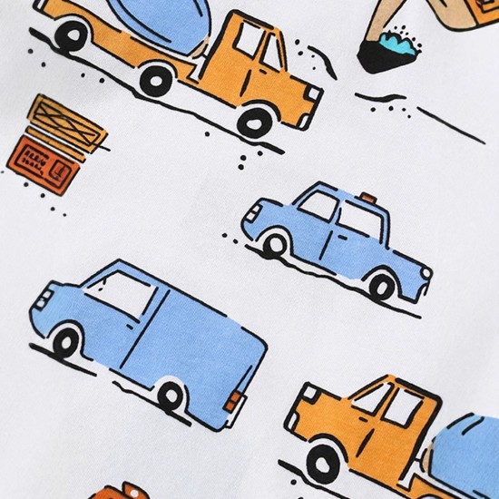 Boys' suits, new spring/autumn styles, European and American children's stylish little boys' round neck cotton long-sleeved long johns two-piece sets