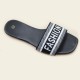 In-stock wholesale women's shoes, fashionable embroidered English strap flat sandals