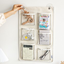 Simple Time Desktop Tissue Storage Bag, Cute Cream Puff Portable Tissue Box, Hanging Car Tissue Drawer
