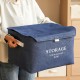 Household clothing and toy storage box, bedroom dustproof storage device with lid, foldable storage box, clothing storage basket