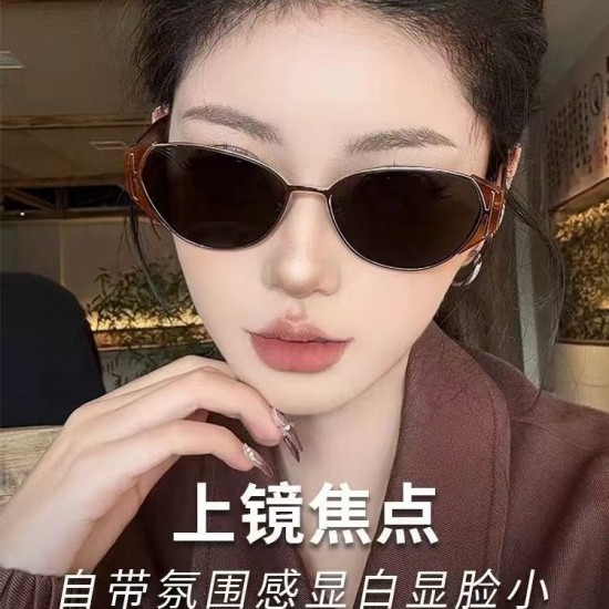 New retro steampunk metal sunglasses for men, European and American cross-border personalized square-frame sunglasses.