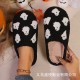 New Halloween pumpkin lantern ghost cotton slippers for men and women, wholesale winter cotton slippers.