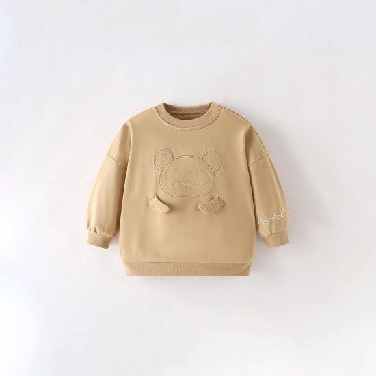 Children's tops, new autumn and winter styles, European and American children's casual hooded cardigans