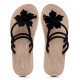Cross-border Korean-style women's flip-flops with a grass pattern, trendy and lightweight floral print for summer wear