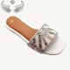 Women's summer slippers, crafted for export, versatile, fashionable, casual, low-heeled flip-flops.