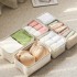 Japanese-style fabric tissue box, canvas tissue drawer, simple homeware canvas car hanging tissue packaging
