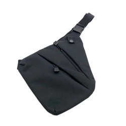 Close-fitting single-shoulder anti-theft bag, men's cross-body chest bag, multi-functional tactical storage bag, outdoor leisure and sports waist bag (RANDOM COLOR)