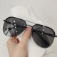 New shaped square frame sunglasses for men and women, high-end sunglasses, cross-border Instagram-style fashionable retro sunglasses