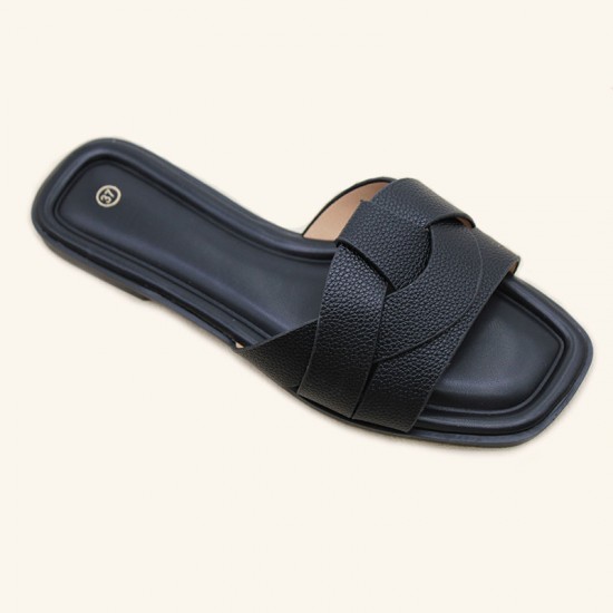 Factory price wholesale, in-stock, fashionable, versatile, multi-colored women's slippers.