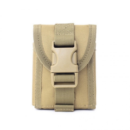 Tactical multi-functional small waist bag, sports outdoor military enthusiast small cigarette box bag, wallet key bag, MOLLE small tool (RANDOM COLOR)