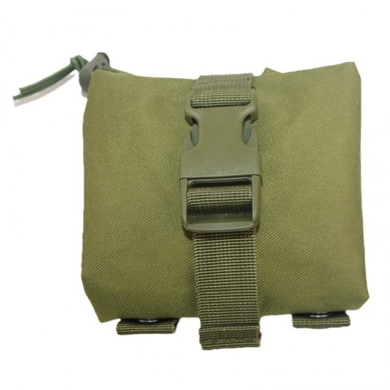 Tactical folding storage bag, military enthusiast outdoor portable storage bag, multi-functional small waist bag, Molle accessory bag (RANDOM COLOR)